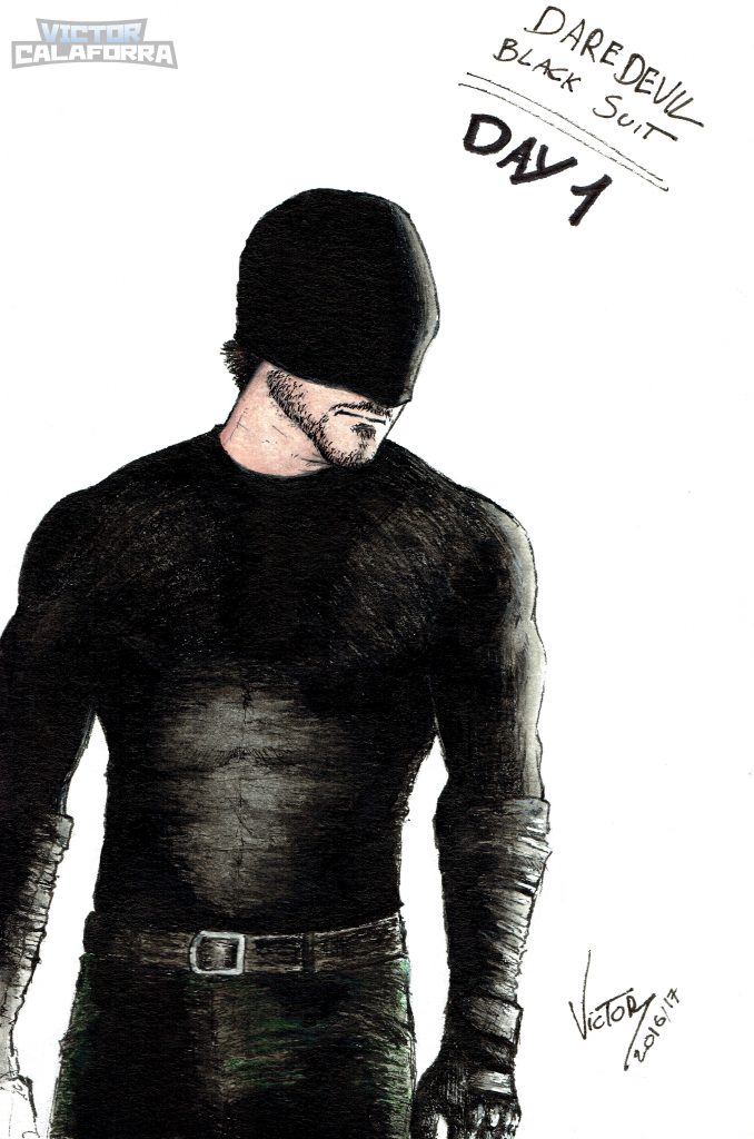 Dardevil (Black Suit) Inktober 17